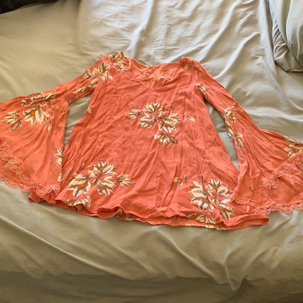 Free people wanderer mini boho dress preowned S - Picture 3 of 12